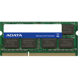 ADATA ADDS1600W4G11-S muistimoduuli 4 GB 1 x 4 GB DDR3 1600 MHz
