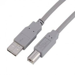 Hama USB Connection Cable A-Plug - B-Plug, grey, 1.8 m USB-kaapeli 1,8 m USB A USB B Harmaa