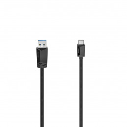 Hama 00200650 USB-kaapeli 0,25 m USB 3.2 Gen 1 (3.1 Gen 1) USB C USB A Musta