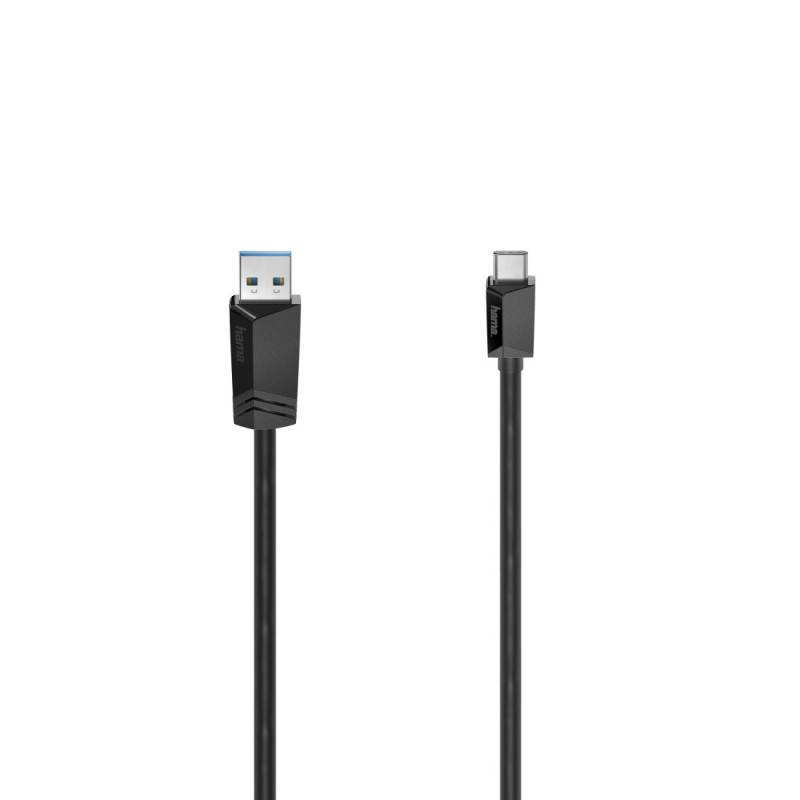 Hama 00200650 USB-kaapeli 0,25 m USB 3.2 Gen 1 (3.1 Gen 1) USB C USB A Musta