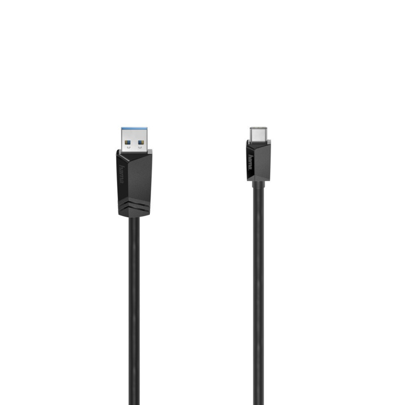 Hama 00200652 USB-kaapeli 1,5 m USB 3.2 Gen 1 (3.1 Gen 1) USB C USB A Musta