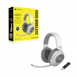 Corsair HS55 WIRELESS Kuulokkeet Langaton Pääpanta Pelaaminen Bluetooth Valkoinen