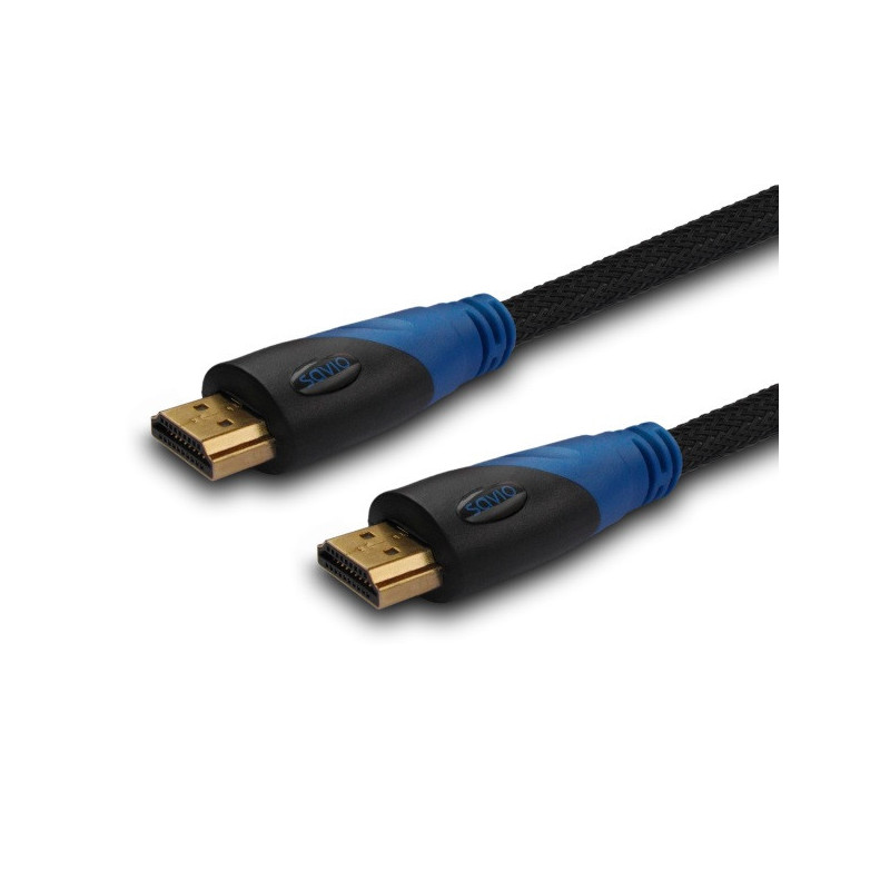 Savio CL-48 HDMI-kaapeli 2 m HDMI-tyyppi A (vakio) Musta, Sininen