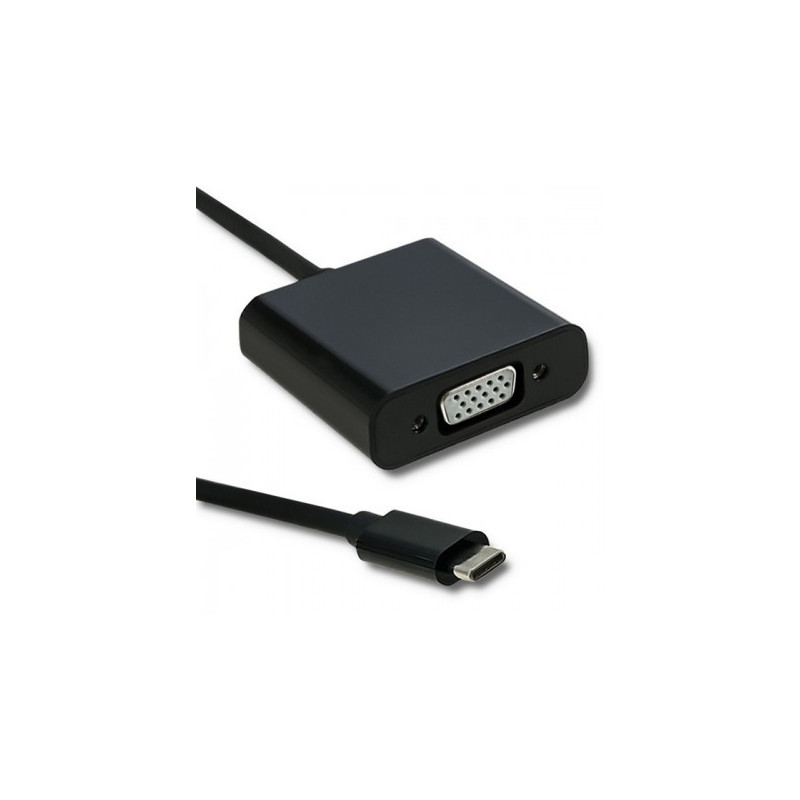 Qoltec 50376 USB grafiikka-adapteri Musta