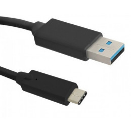Qoltec 1.5m USB 3.1 C - USB 3.0 A USB-kaapeli 1,5 m USB 3.2 Gen 1 (3.1 Gen 1) USB A USB C Musta