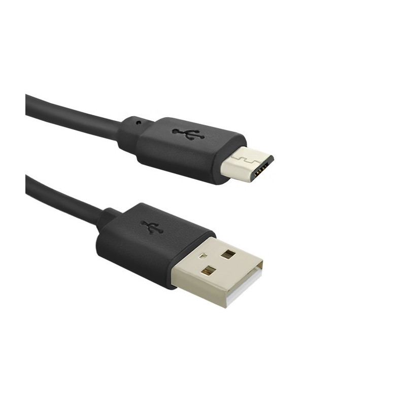 Qoltec USB-A - Micro USB-B 0.25 m USB-kaapeli 0,25 m USB 2.0 USB A Micro-USB B Musta