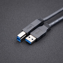 Qoltec 50362 USB-kaapeli 1,8 m USB 3.2 Gen 1 (3.1 Gen 1) USB A USB B Musta