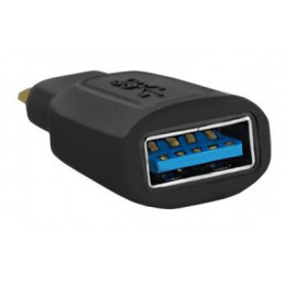 Qoltec USB 3.1 C - USB 3.0 A Musta