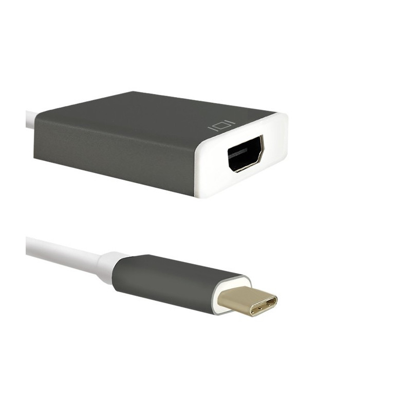 Qoltec 50427 USB grafiikka-adapteri Musta, Valkoinen