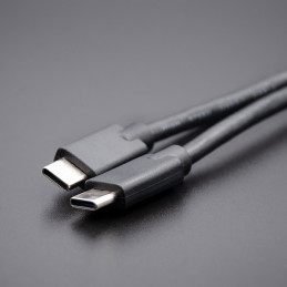 Qoltec 52343 USB-kaapeli 1,4 m USB 2.0 USB C Musta