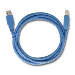 Qoltec 52309 USB-kaapeli 2 m USB 3.2 Gen 1 (3.1 Gen 1) USB A USB B Sininen