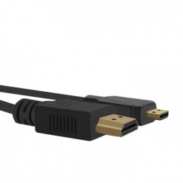 Qoltec HDMI - Micro-HDMI 1.5m M M HDMI-kaapeli 1,5 m HDMI-tyyppi A (vakio) HDMI-tyyppi D (mikro) Musta