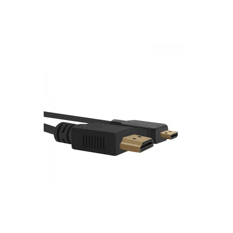Qoltec HDMI - Micro-HDMI 1.5m M M HDMI-kaapeli 1,5 m HDMI-tyyppi A (vakio) HDMI-tyyppi D (mikro) Musta