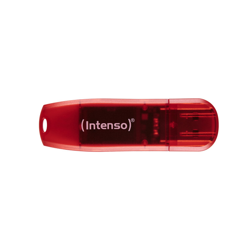 Intenso Rainbow Line USB-muisti 128 GB USB A-tyyppi 2.0 Punainen, Läpinäkyvä