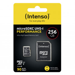 Intenso microSD 256GB UHS-I Perf CL10| Performance Luokka 10