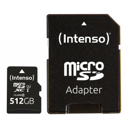 Intenso microSD 512GB UHS-I Perf CL10| Performance Luokka 10