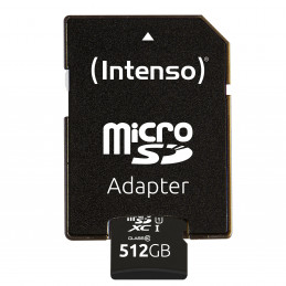 Intenso microSD 512GB UHS-I Perf CL10| Performance Luokka 10