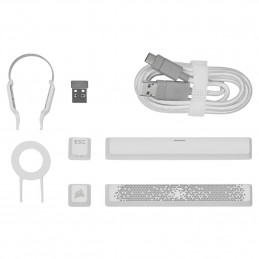 Corsair K70 PRO MINI näppäimistö USB + Bluetooth Valkoinen