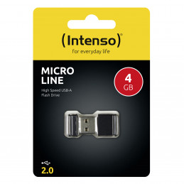 Intenso Micro Line USB-muisti 4 GB USB A-tyyppi 2.0 Musta