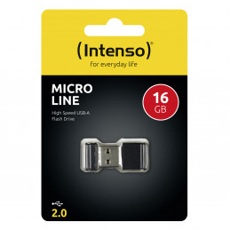 Intenso Micro Line USB-muisti 16 GB USB A-tyyppi 2.0 Musta