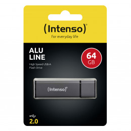 Intenso Alu Line USB-muisti 64 GB USB A-tyyppi 2.0 Antrasiitti