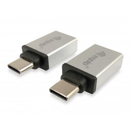 Equip 133473 kaapelin sukupuolenvaihtaja USB Type C USB Type A Hopea