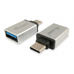 Equip 133473 kaapelin sukupuolenvaihtaja USB Type C USB Type A Hopea