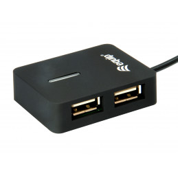 Equip 128952 keskitin USB 2.0 480 Mbit s Musta