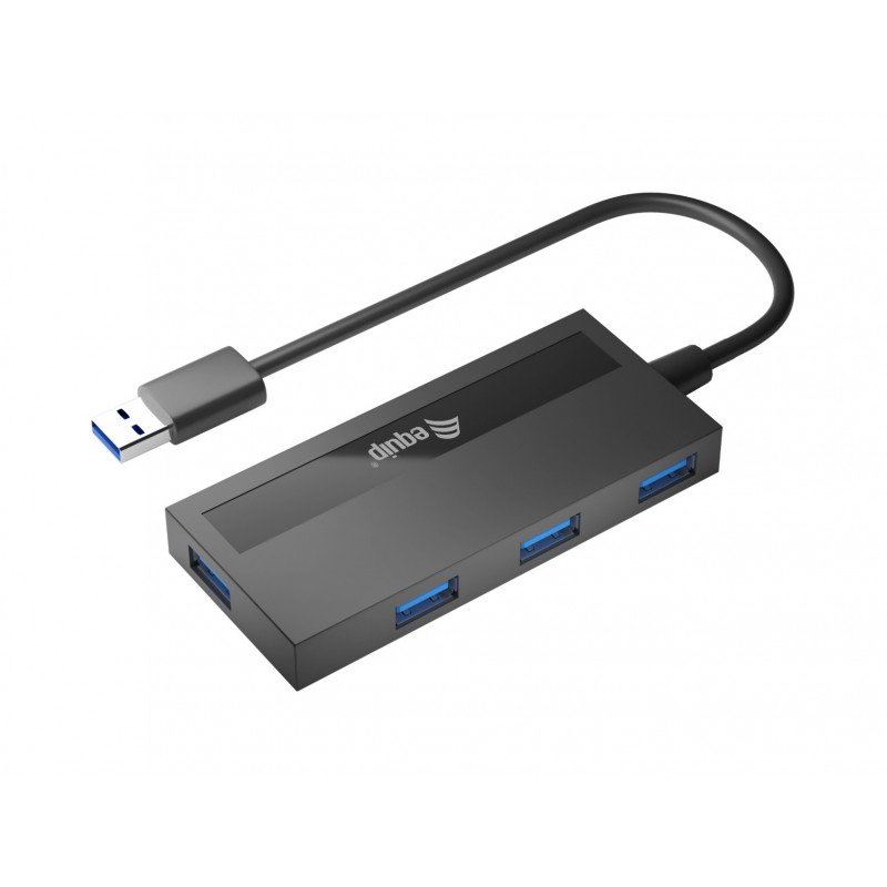 Equip 128956 keskitin USB 3.2 Gen 1 (3.1 Gen 1) Type-A 5000 Mbit s Musta