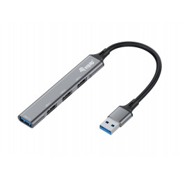 Equip 128960 keskitin USB 3.2 Gen 1 (3.1 Gen 1) Type-A 5000 Mbit s Musta, Harmaa