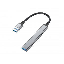 Equip 128960 keskitin USB 3.2 Gen 1 (3.1 Gen 1) Type-A 5000 Mbit s Musta, Harmaa