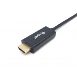 Equip 133413 videokaapeli-adapteri 3 m USB Type-C HDMI-tyyppi A (vakio) Musta