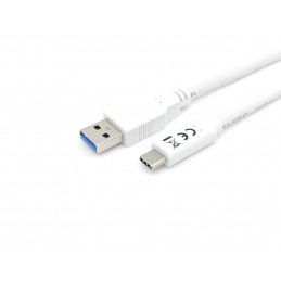 Equip 128363 USB-kaapeli 1 m USB 3.2 Gen 1 (3.1 Gen 1) USB A USB C Valkoinen