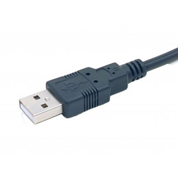 Equip 133391 sarjakaapeli Musta 1,5 m USB A-tyyppi DB-9