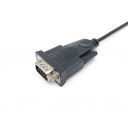 Equip 133392 sarjakaapeli Musta 1,5 m USB Type-C DB-9