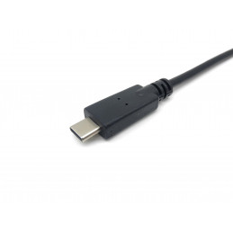 Equip 133392 sarjakaapeli Musta 1,5 m USB Type-C DB-9