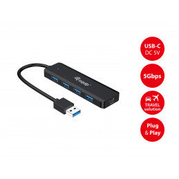 Equip 128959 keskitin USB 3.2 Gen 1 (3.1 Gen 1) Type-A 5000 Mbit s Musta