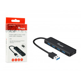 Equip 128959 keskitin USB 3.2 Gen 1 (3.1 Gen 1) Type-A 5000 Mbit s Musta