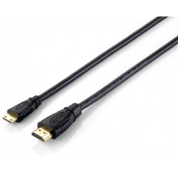 Equip 119306 HDMI-kaapeli 1 m HDMI-tyyppi A (vakio) HDMI Type C (Mini) Musta