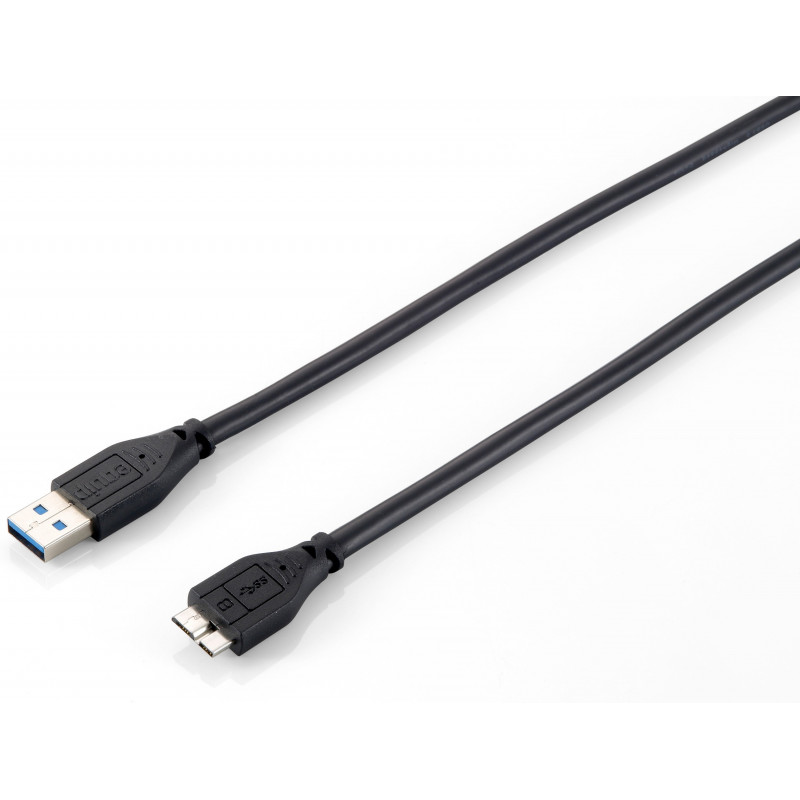 Equip 128397 USB-kaapeli 1,8 m USB 3.2 Gen 1 (3.1 Gen 1) USB A Micro-USB B Musta