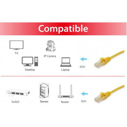 Equip 605569 verkkokaapeli Keltainen 20 m Cat6 S FTP (S-STP)