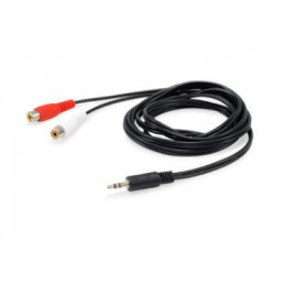 Equip 147093 audiokaapeli 250 m 2 x RCA 3.5mm Musta