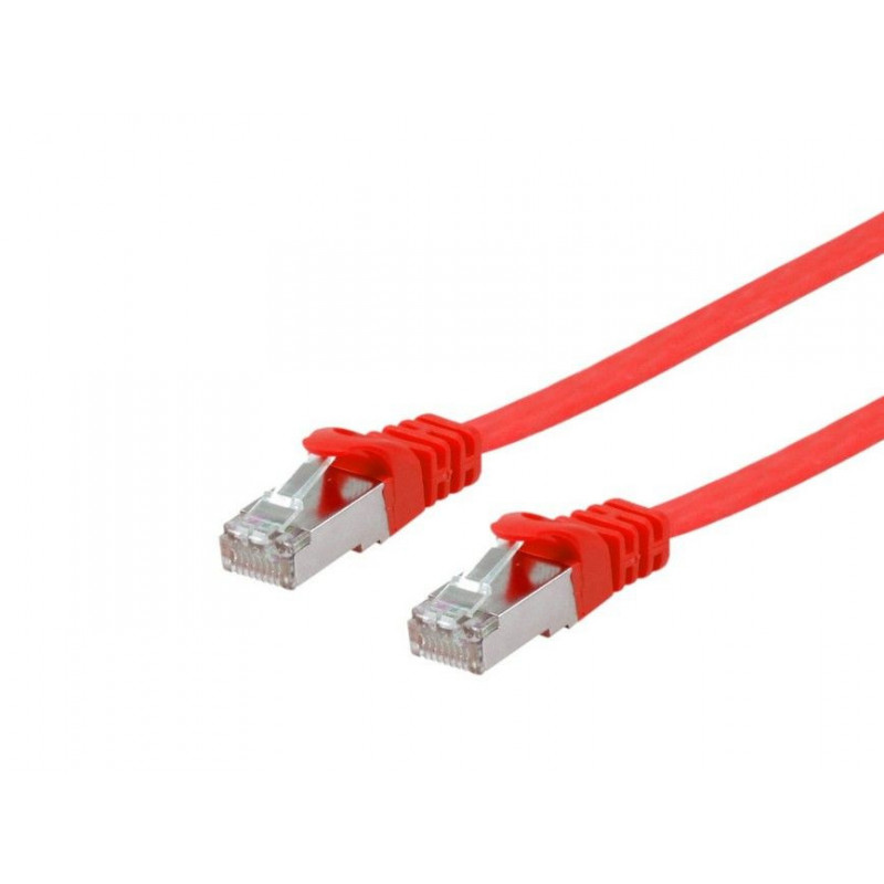 Equip 607627 verkkokaapeli Punainen 0,5 m Cat6a U FTP (STP)