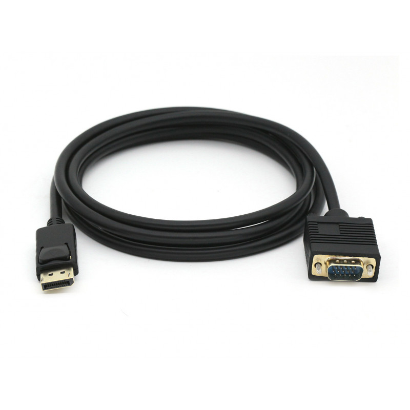 Equip 119338 videokaapeli-adapteri 2 m VGA (D-Sub) DisplayPort Musta