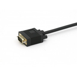 Equip 119338 videokaapeli-adapteri 2 m VGA (D-Sub) DisplayPort Musta