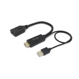 Equip 119039 videokaapeli-adapteri 0,15 m HDMI-tyyppi A (vakio) DisplayPort Musta