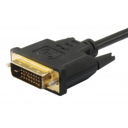 Equip 119322 videokaapeli-adapteri 2 m HDMI DVI-D Musta