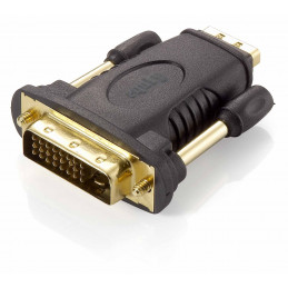 Equip 118908 kaapelin sukupuolenvaihtaja DVI (24+1) HDMI A Musta