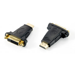 Equip 118909 kaapelin sukupuolenvaihtaja DVI (24+1) HDMI A Musta