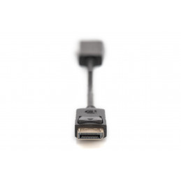 Digitus AK-340408-001-S videokaapeli-adapteri 0,15 m DisplayPort HDMI-tyyppi A (vakio) Musta